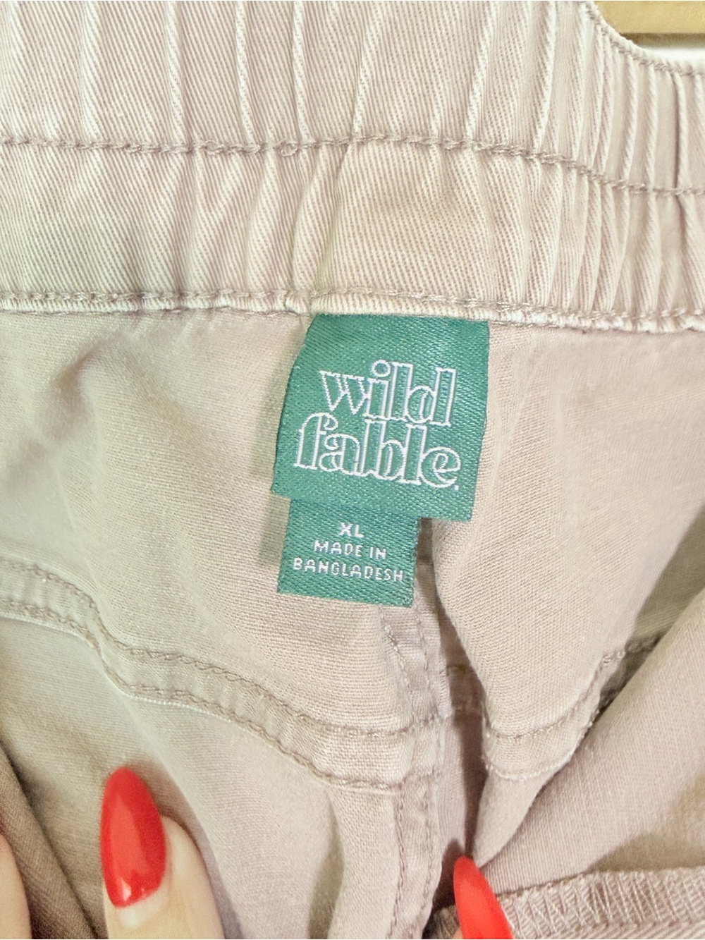 Wide Leg Cargo Pants in Dusty Mauve, Size XL - Picture 3 of 7